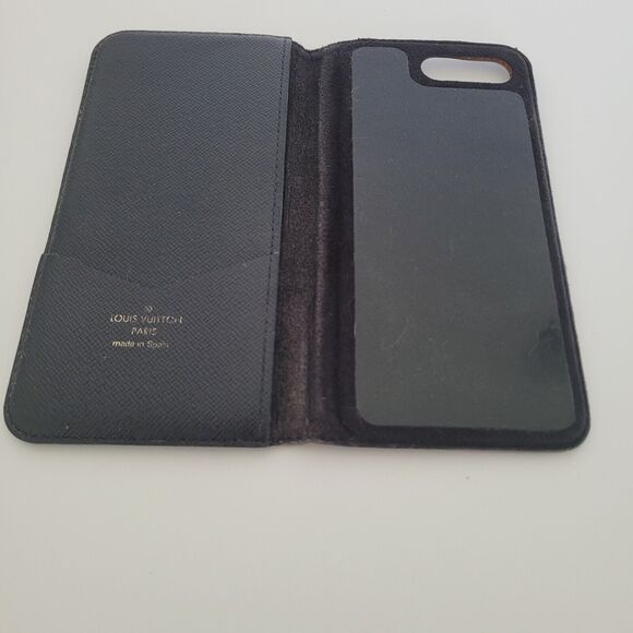 Authentic Louis Vuitton LV Monogram Folio iPhone 8+ Plus Case Brown Phone Case - Picture 3 of 12